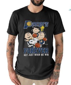 Indiana Pacers Snoopy Peanuts T Shirt, Forever Not Just When We Win Pacers Shirt
