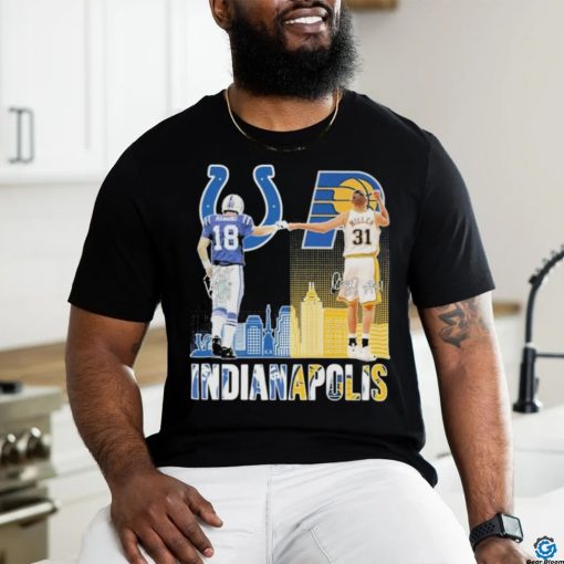 Indianapolis Manning and Miller 2024 Champions Skyline Signatures Shirt