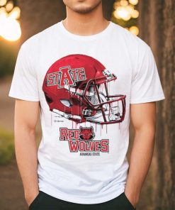 Infant White Arkansas State Red Wolves Dripping Helmet T Shirt, hoodie, sweater, long sleeve and tank top Infant White Arkansas State Red Wolves Dripping Helmet T Shirt