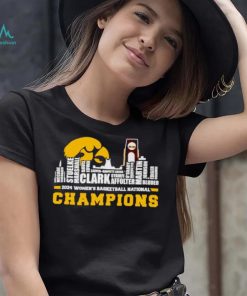 Iowa Hawkeyes 2024 Women’s basketball National Champions team skyline names shirt