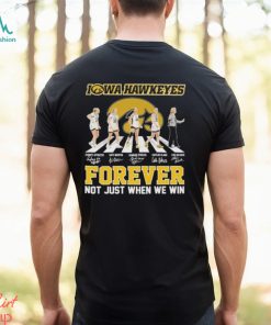 Iowa Hawkeyes Walking Abbey Road Forever Not Just When We Sin 2024 Signatures Shirt