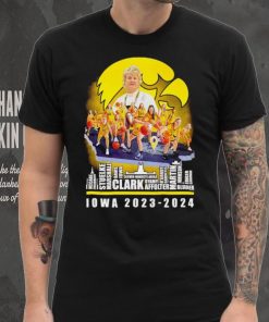 Iowa Hawkeyes women’s basketball names player skyline logo 2023 2024 shirt