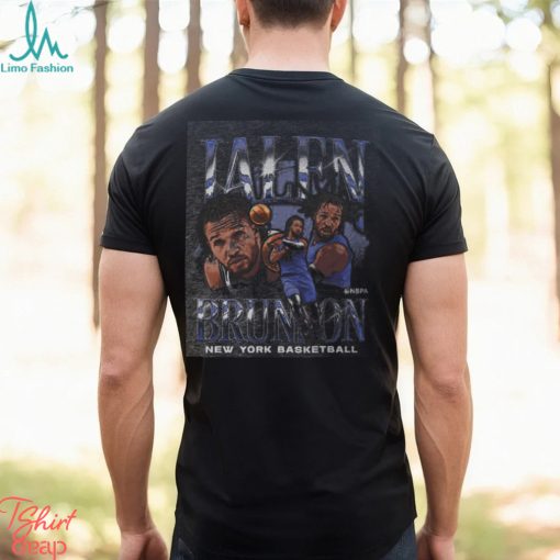 Jalen Brunson New York Vintage WHT SHIRT