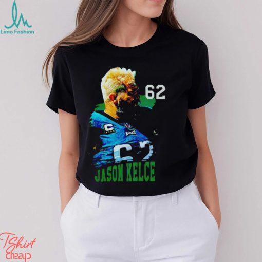 Jason kelce 62 Philadelphia Eagles football graphic shirt