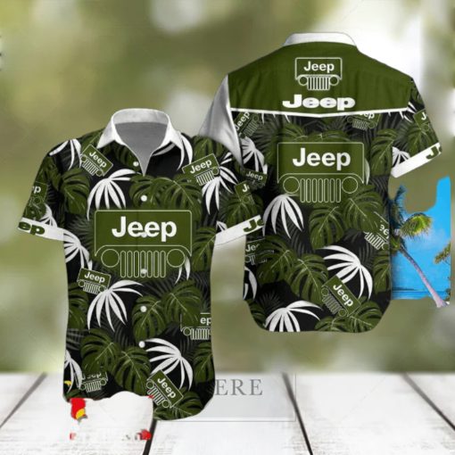 Jeep Hawaiian Shirt Beach Tropical Leaf For Men Women Fans