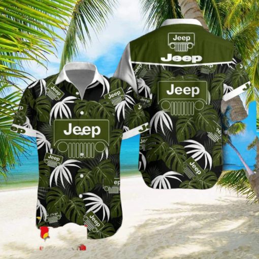 Jeep Hawaiian Shirt Beach Tropical Leaf For Men Women Fans