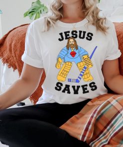 Jesus Saves Hockey Edition T Shirt