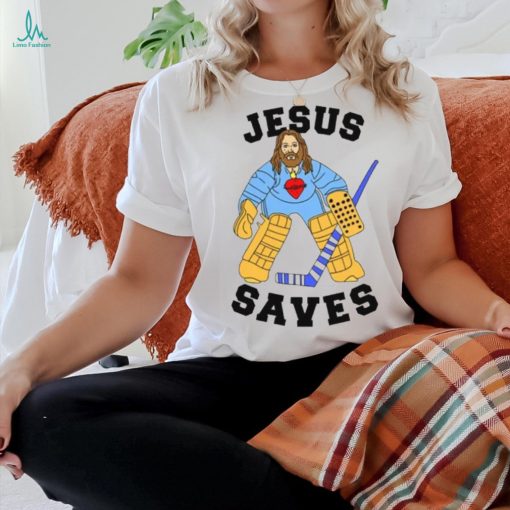 Jesus Saves Hockey Edition T Shirt
