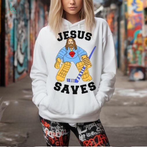 Jesus Saves Hockey Edition T Shirt