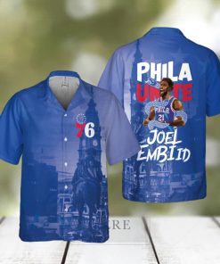 Joel Embiid Stars Player Philadelphia ers Print Casual Full Print Hawaiian Shirt