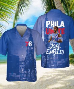 Joel Embiid Stars Player Philadelphia ers Print Casual Full Print Hawaiian Shirt