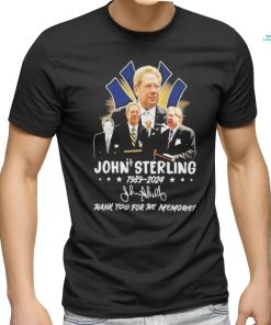 John Sterling 1989 2024 Thank You For The Memories signature T Shirt