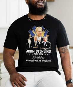 John Sterling 1989 2024 Thank You For The Memories signature T Shirt