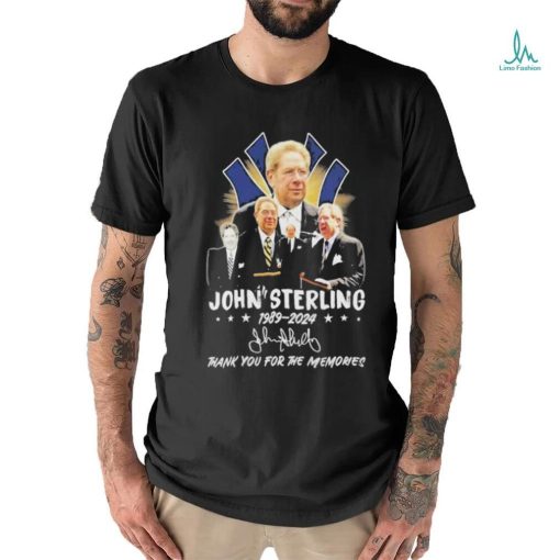 John Sterling 1989 2024 Thank You For The Memories signature T Shirt