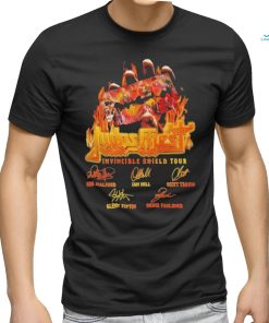 Judas Priest Invincible Shield Tour Signature T Shirt