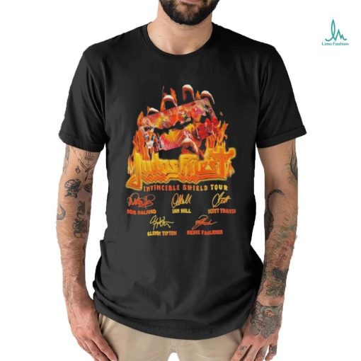 Judas Priest Invincible Shield Tour Signature T Shirt