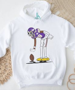 Justin Jefferson 18 Minnesota Vikings Football funny cartoon shirt