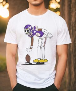 Justin Jefferson 18 Minnesota Vikings Football funny cartoon shirt