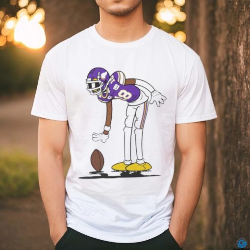 Justin Jefferson 18 Minnesota Vikings Football funny cartoon shirt