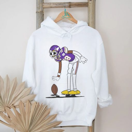 Justin Jefferson 18 Minnesota Vikings Football funny cartoon shirt