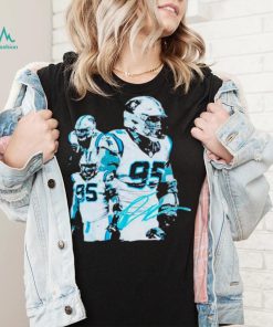 Kai Brown wearing Derrick Brown 95 signature shirt