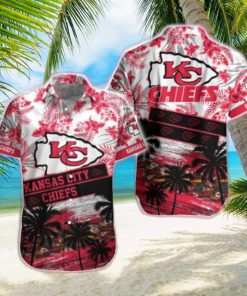 Kansas City Chiefs And Beach Short Casual Full Printing Hawaiian Shirt