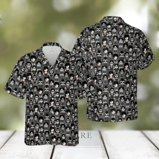 Kiss Band Chibi Hawaiian Shirt