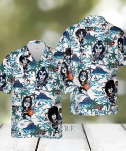 Kiss Band Chibi Rock Band Hawaiian Shirt For Men Women