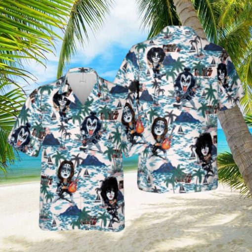 Kiss Band Chibi Rock Band Hawaiian Shirt For Men Women