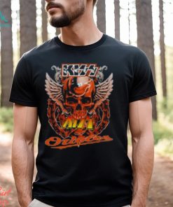 Kiss Skull Angel Wings Baltimore Orioles T Shirt