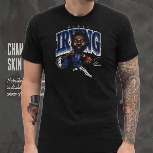 Kyrie Irving Dallas Mavericks Cartoon WHT Shirt