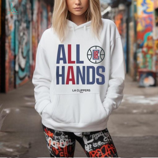 LA Clippers Unisex 2024 All Hands NBA Playoffs Mantra T Shirt