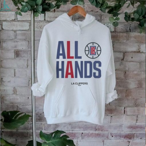 LA Clippers Unisex 2024 All Hands NBA Playoffs Mantra T Shirt