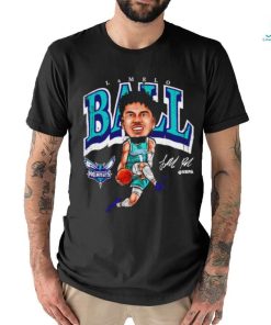 LaMelo Ball Charlotte Hornets cartoon signature shirt