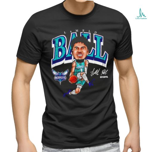 LaMelo Ball Charlotte Hornets cartoon signature shirt