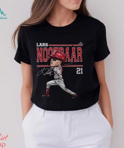 Lars Nootbaar St. Louis Cartoon WHT SHIRT