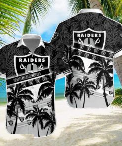 Las Vegas Raiders NFL Hawaiian Shirt Palm Trees Pattern New Design For Fans