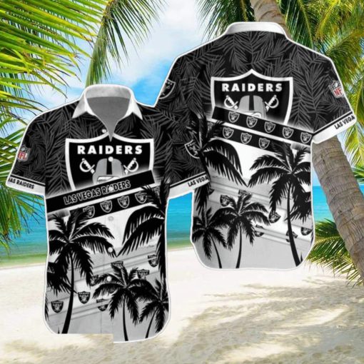 Las Vegas Raiders NFL Hawaiian Shirt Palm Trees Pattern New Design For Fans