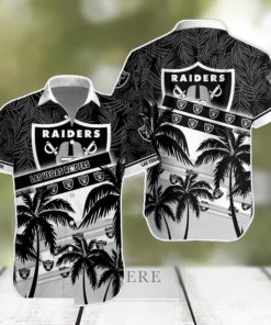 Las Vegas Raiders NFL Hawaiian Shirt Palm Trees Pattern New Design For Fans