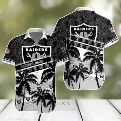 Las Vegas Raiders NFL Hawaiian Shirt Palm Trees Pattern New Design For Fans