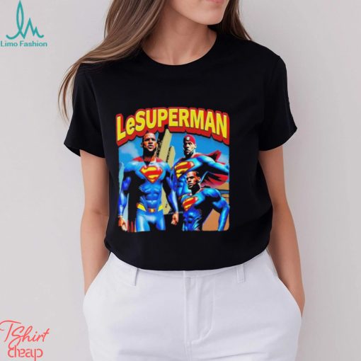 Lebron James LeSuperman T Shirts