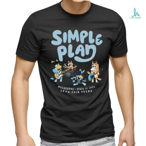 Limited Shirts Simple Plan Melbourne John Cain Arena Melbourne Apr 11, 2024 Unisex T Shirt