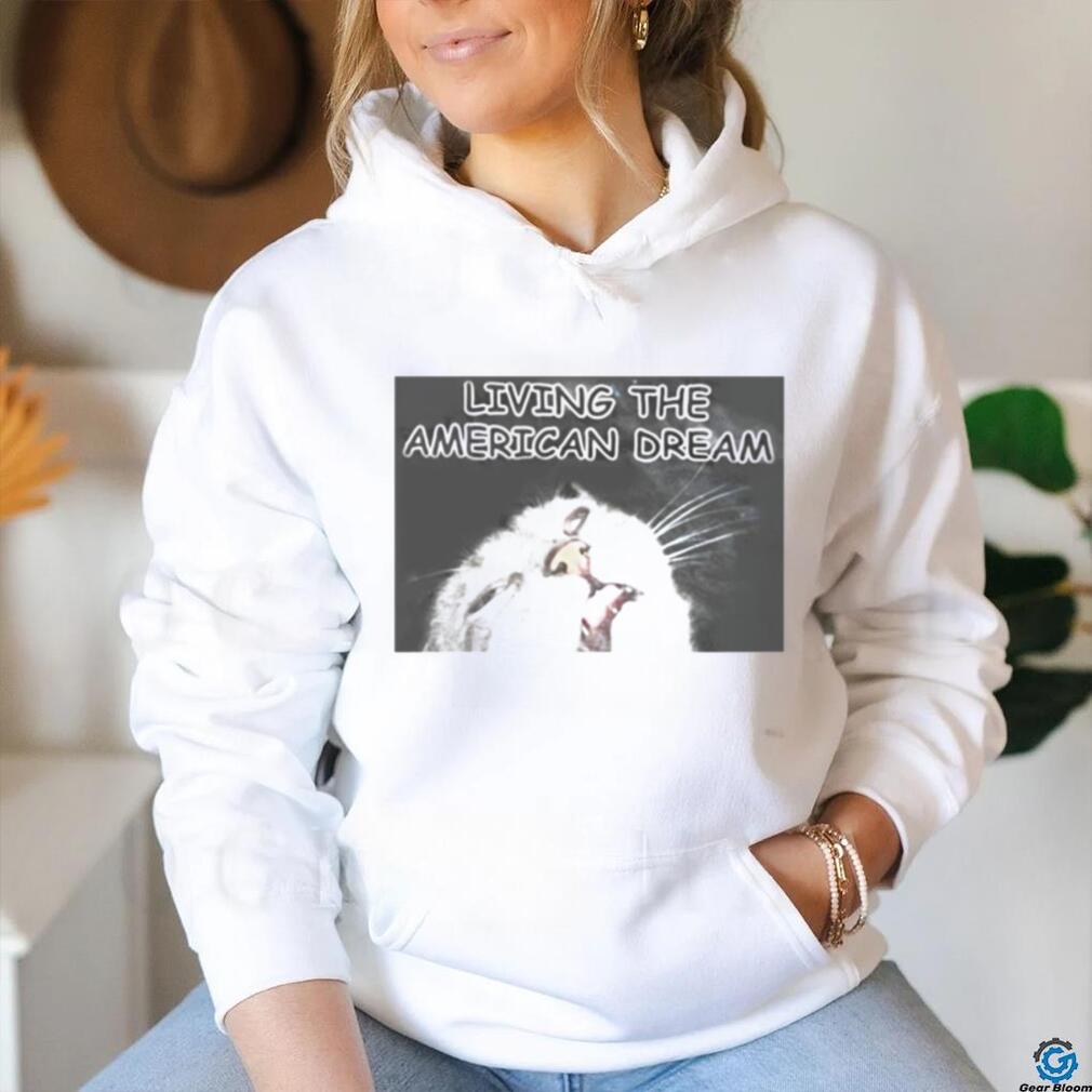 Living the American dream cat shirt Living the American dream cat shirt