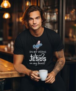 Los Angeles Dodgers Baseball In My Veins Jesus In My Heart shirt