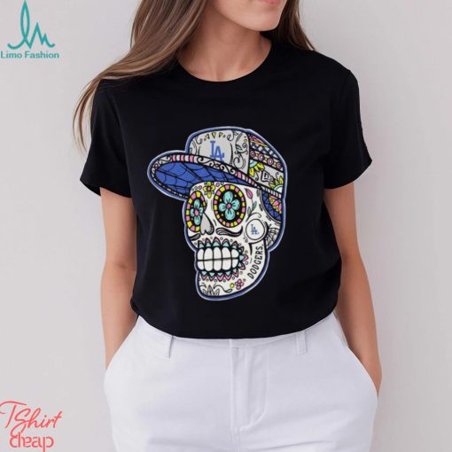 Los Angeles Dodgers Sugar Skull T Shirt