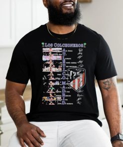 Los Colchoneros Atletico Madrid signatures T Shirt