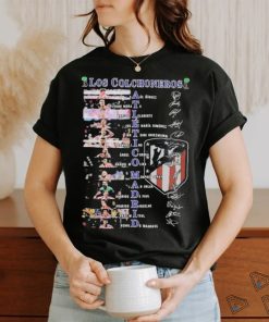 Los Colchoneros Atletico Madrid signatures T Shirt