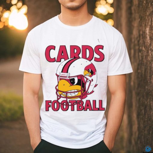Louisville Cardinals Cards football mascot wear helmet Ringer shirt