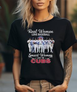 MLB Chicago Cubs Real Women Love Baseball Smart Women Love The Cubs T Shirt