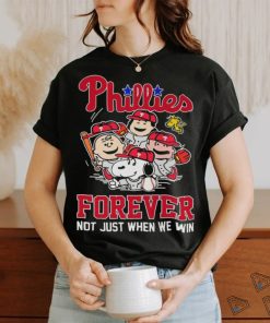 MLB Philadelphia Phillies Snoopy Peanuts Forever Not Just When We Win T Shirt